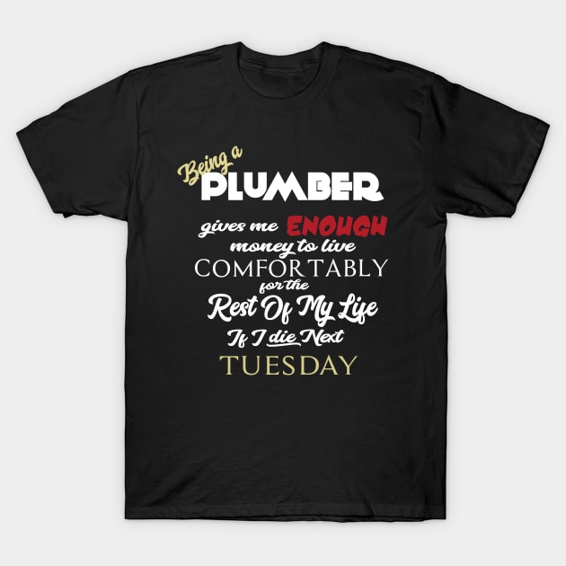 Being a Plumber T-Shirt by AshStore